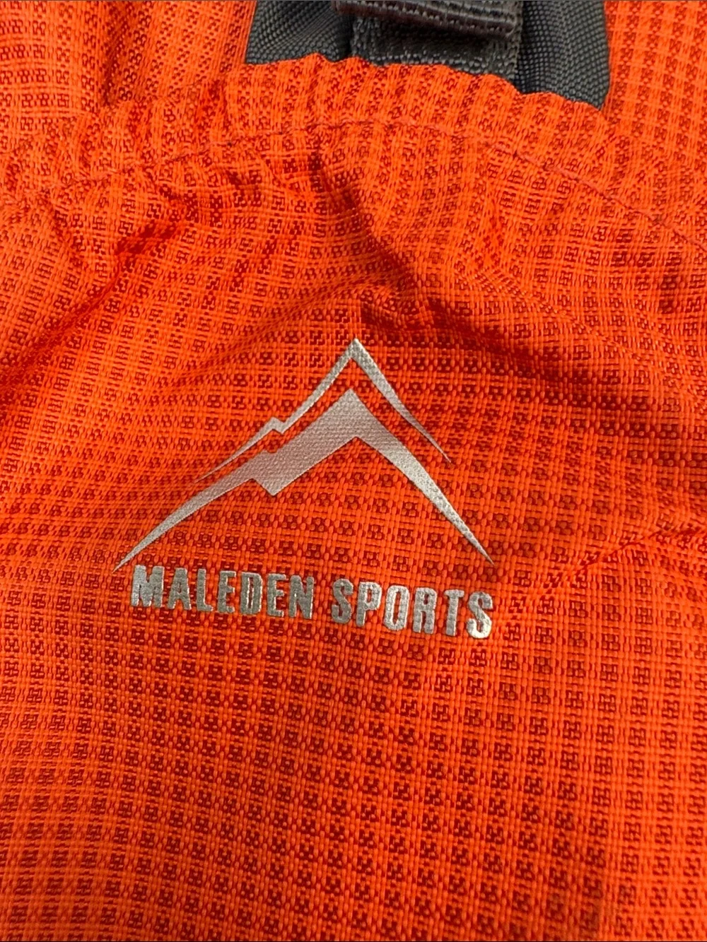 Maleden Sports Sling Backpack Orange Gray Crossbody Hiking Day Pack